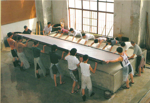 2000年中国纸浆集团公司捞纸二丈宣